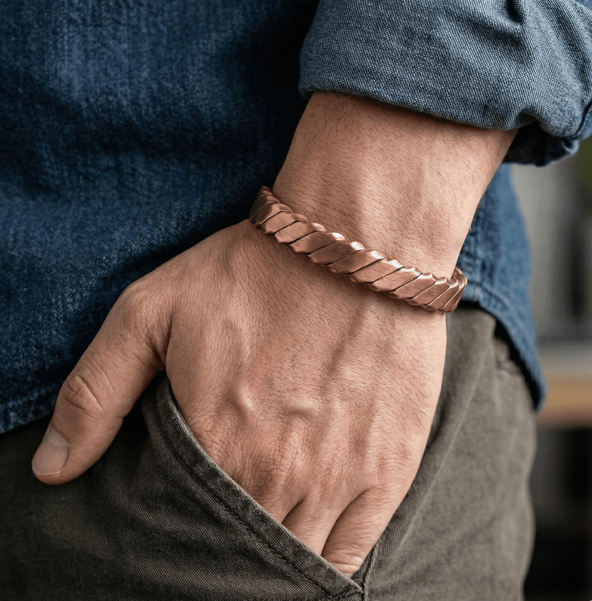 Copper Magnetic Cuff Bracelets - Karoo Earth