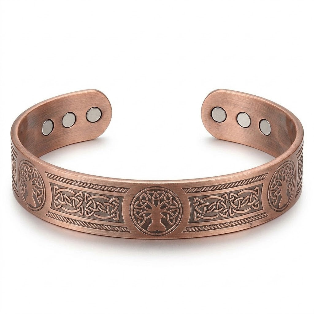 Bio Magnetic Tree of Life Pure Copper Bracelet