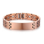 Customisable Parallel Track Pure Copper Magnetic Bracelet