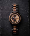 The Apple Wood & Ebony Karoo Earth Chronograph Wooden Watch