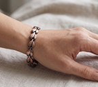 Ladies Leaf design Pure Copper Magnetic Bracelet