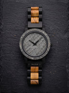 Natural Rock & Ebony Wood Karoo Earth Watch