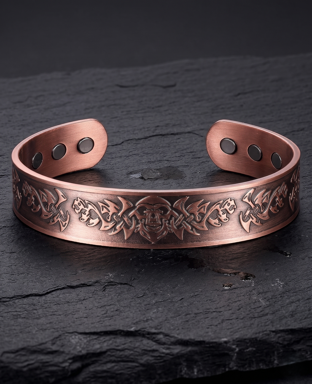 Viking Skull Pure Copper Bracelet