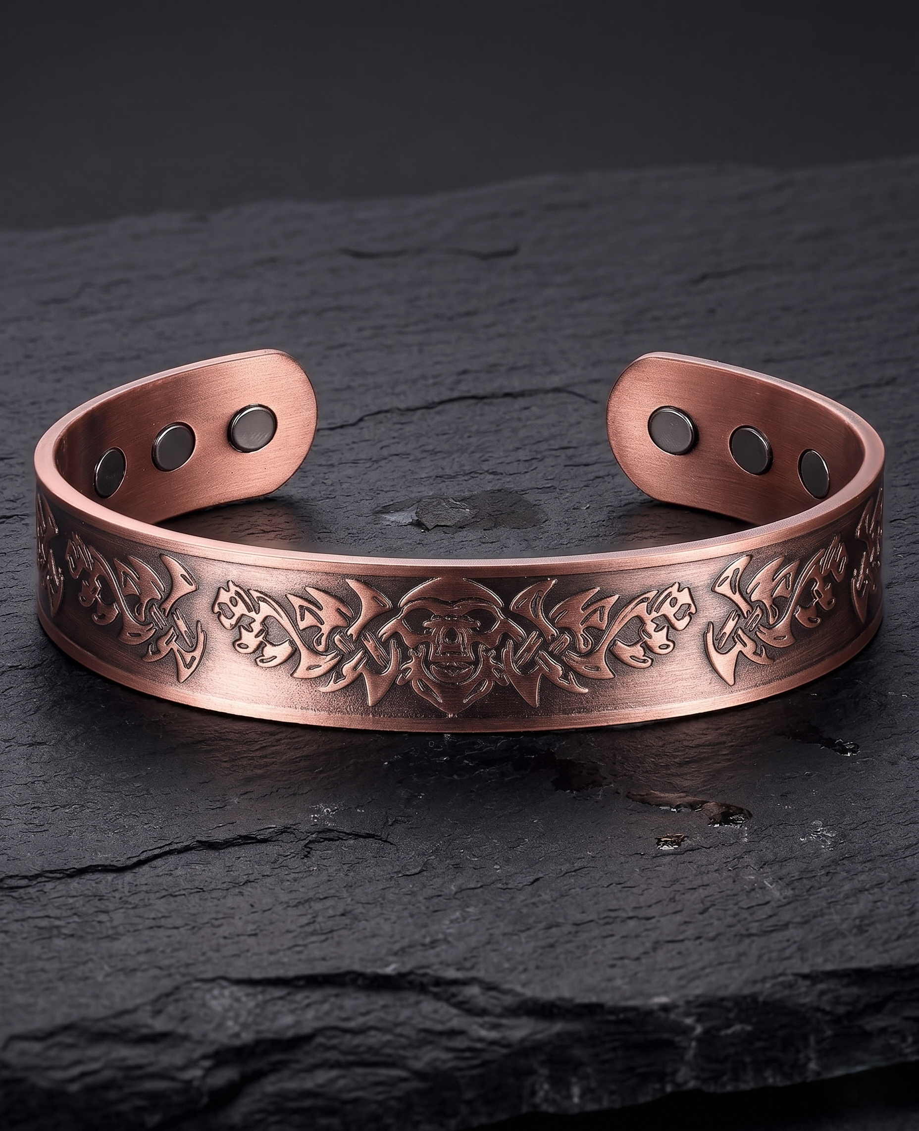 Viking Skull Pure Copper Bracelet