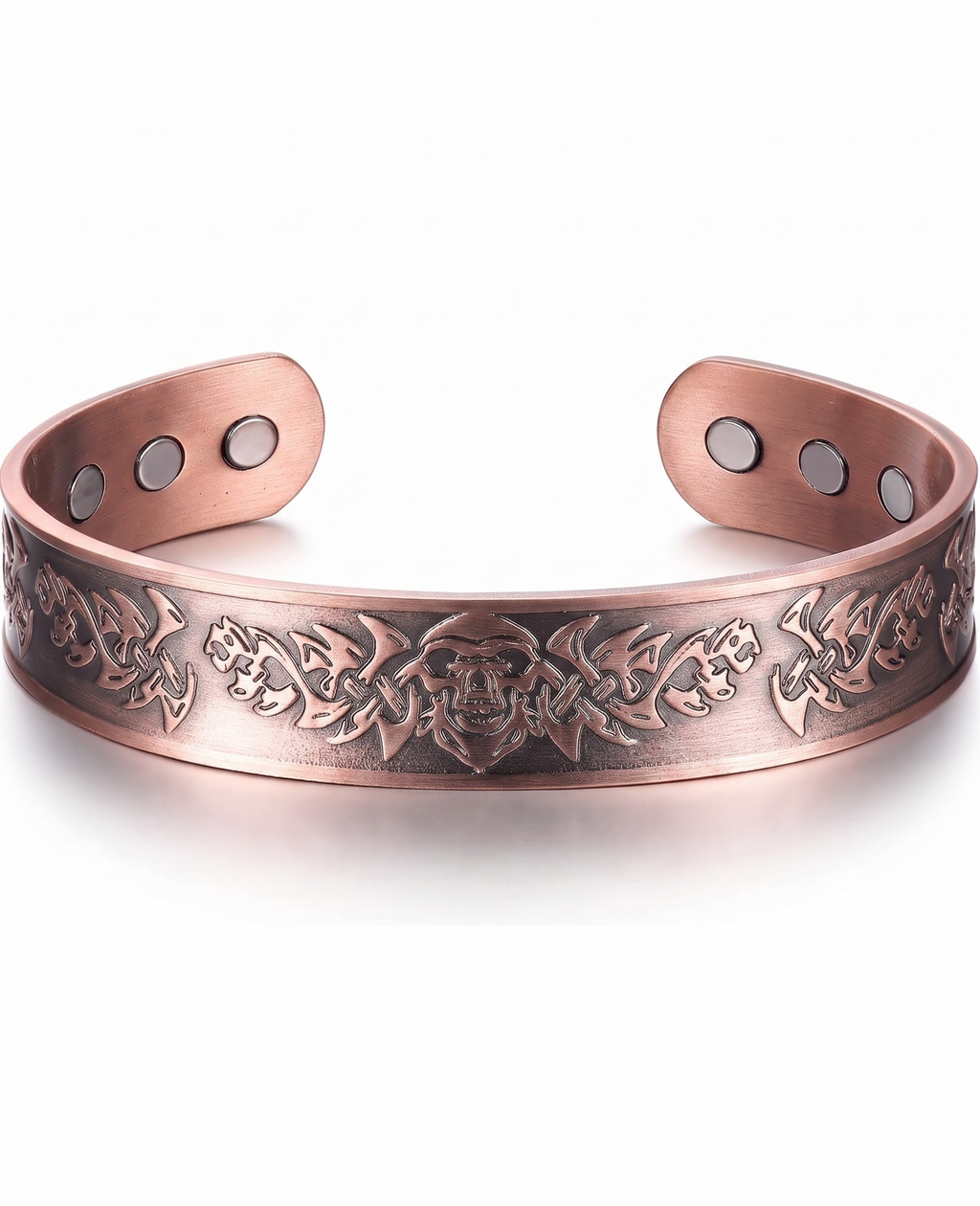 Viking Skull Pure Copper Bracelet