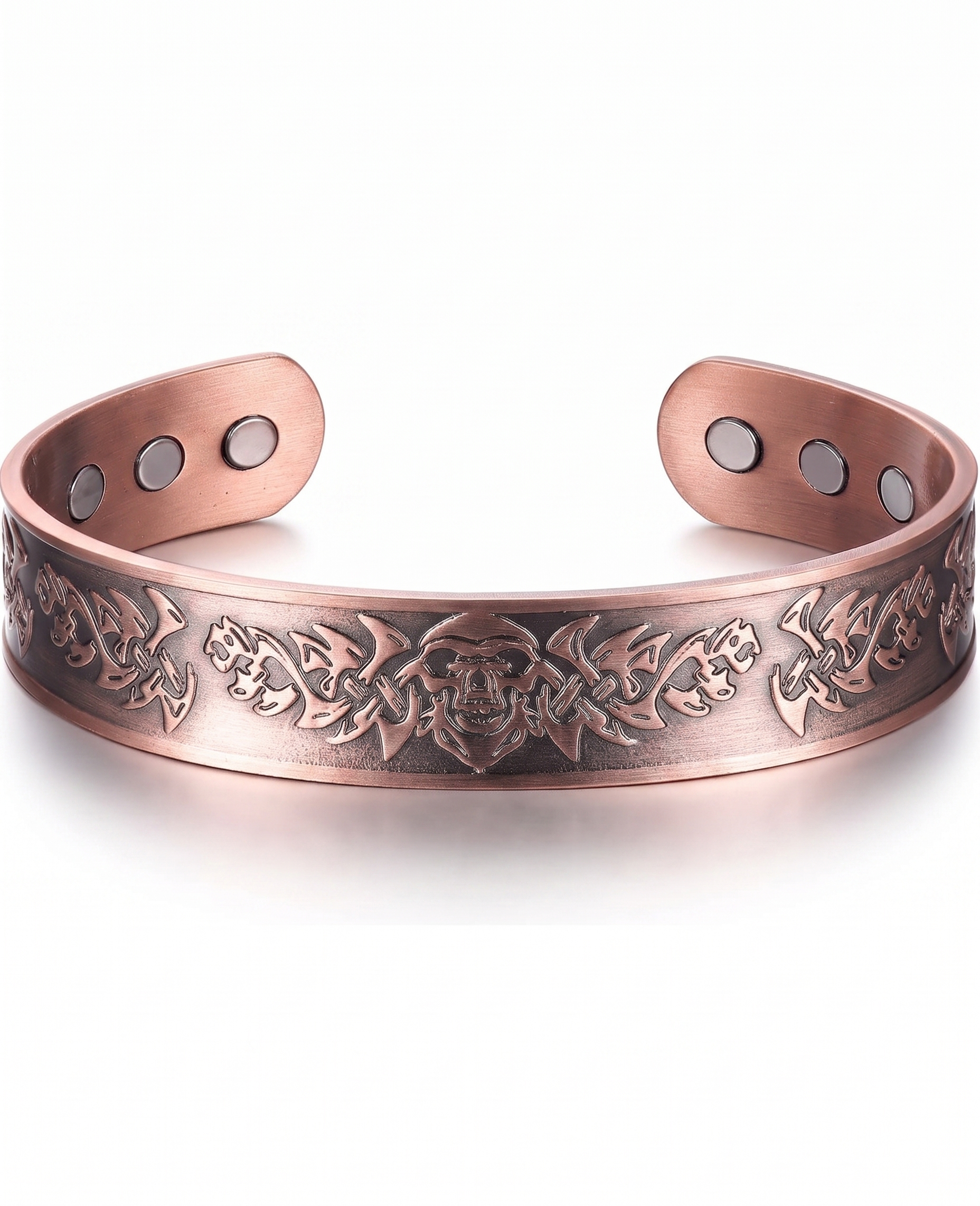 Viking Skull Pure Copper Bracelet