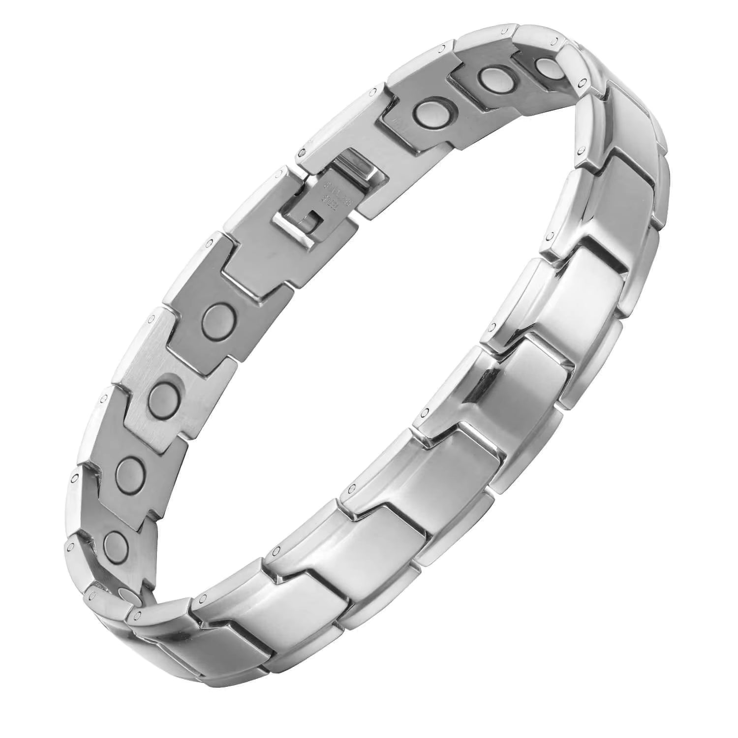 Stainless Steel Link Magnetic Bracelet with Resizing Tool
