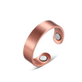 Brushed Copper Magnetic Ring 2 Magnets