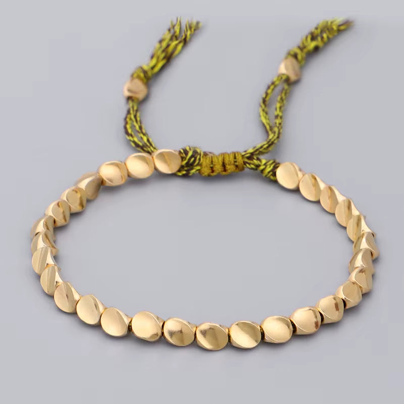 Tibetan Buddhist Copper Beads Bracelet
