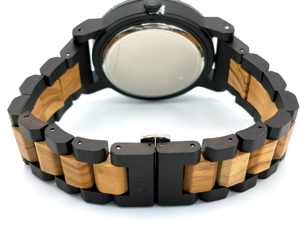 Natural Rock & Ebony Wood Karoo Earth Watch