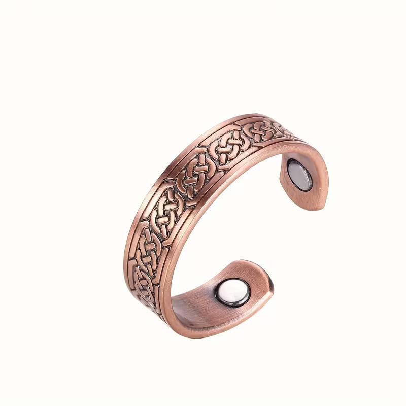 Celtic Knot Copper Magnetic Ring