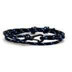 Adjustable Black Camo Carabiner Rope Bracelet - Karoo Earth