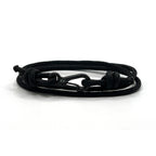Adjustable Black Carabiner Rope Bracelet - Karoo Earth