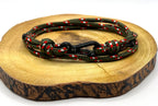 Adjustable Fern Green Camo Carabiner Rope Bracelet - Karoo Earth