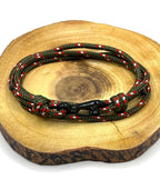 Adjustable Fern Green Camo Carabiner Rope Bracelet - Karoo Earth