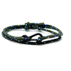 Adjustable Green Camo Carabiner Rope Bracelet - Karoo Earth