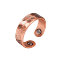 Antique Hammered Copper Magnetic Ring - Karoo Earth