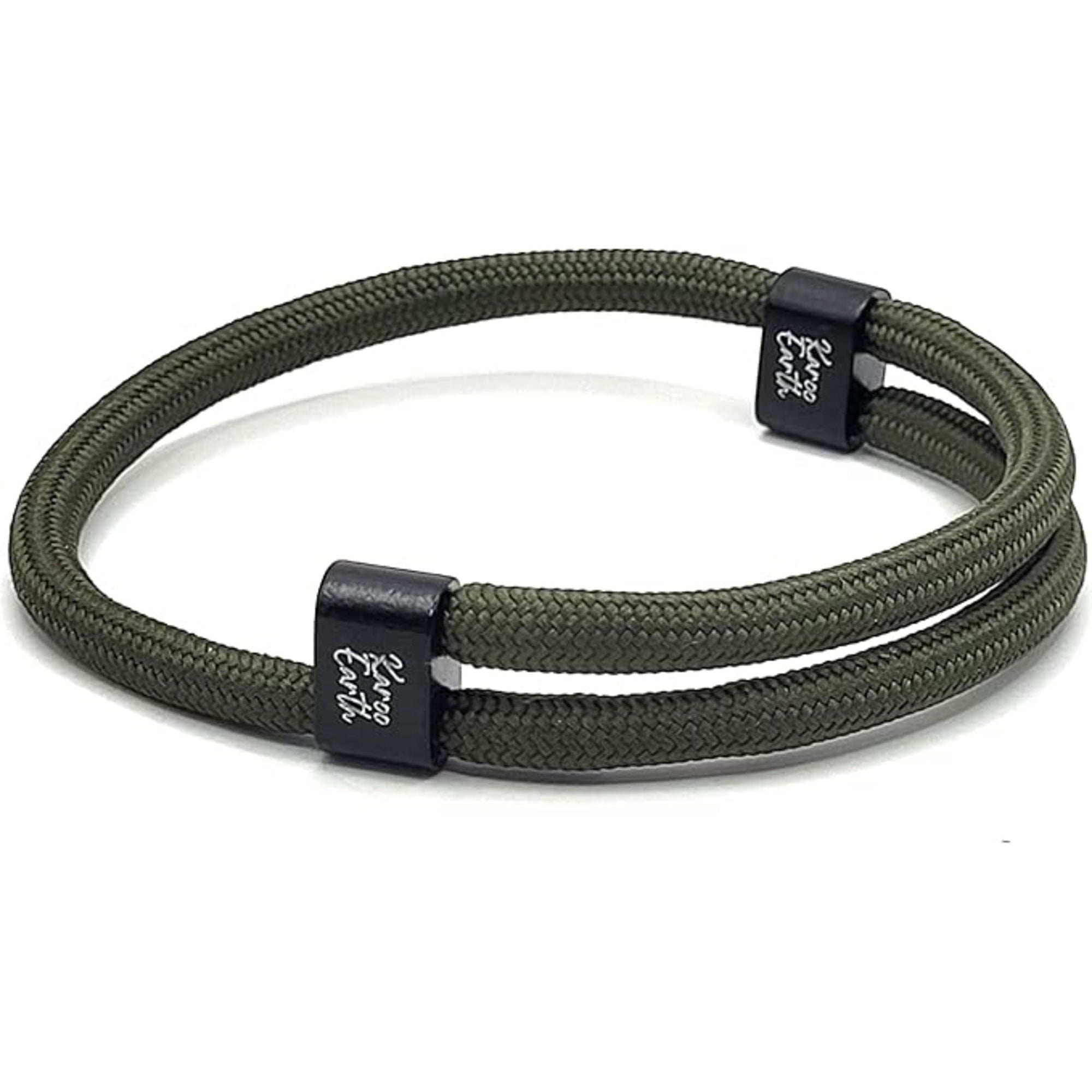 Army Green Karoo Earth Rope Adjustable Paracord Bracelet - Karoo Earth