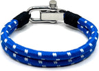 Azure Blue Double Rope Shackle Bracelet - Karoo Earth
