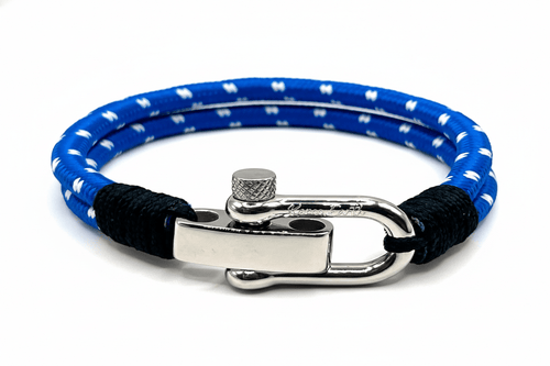 Azure Blue Double Rope Shackle Bracelet - Karoo Earth