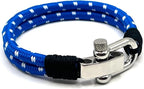 Azure Blue Double Rope Shackle Bracelet - Karoo Earth