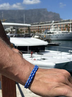 Azure Blue Double Rope Shackle Bracelet - Karoo Earth