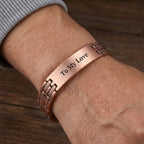 Customisable Parallel Track Pure Copper Magnetic Bracelet