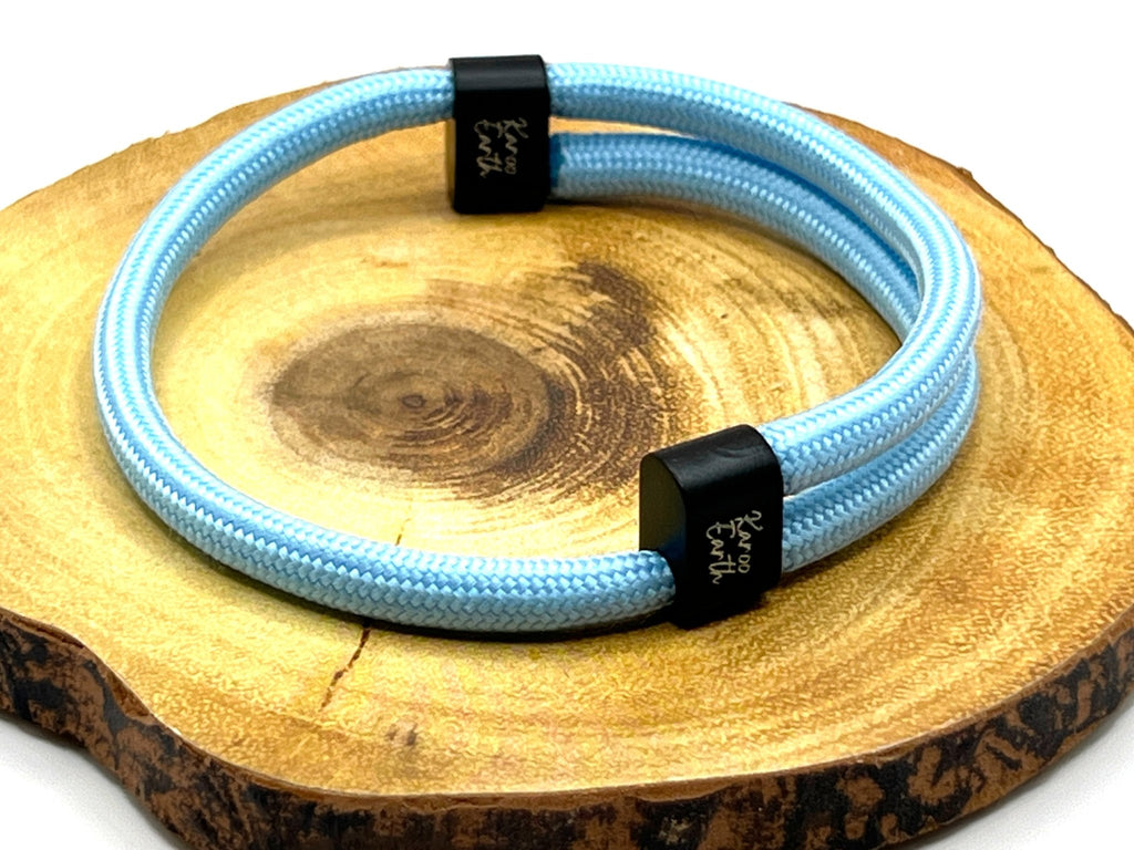Baby Blue Karoo Earth Rope Adjustable Paracord Bracelet - Karoo Earth