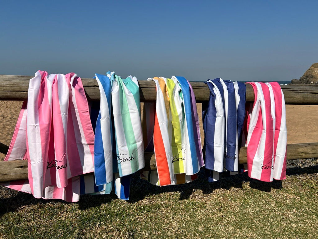 Baby Pink Microfibre Beach Towel - Karoo Earth