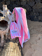 Baby Pink Microfibre Beach Towel - Karoo Earth