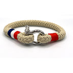 Beige Tricolor Shackle Bracelet - Karoo Earth