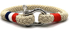 Beige Tricolor Shackle Bracelet - Karoo Earth
