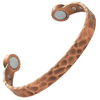 Bio Magnetic Antique Hammered Copper Bracelet - Karoo Earth