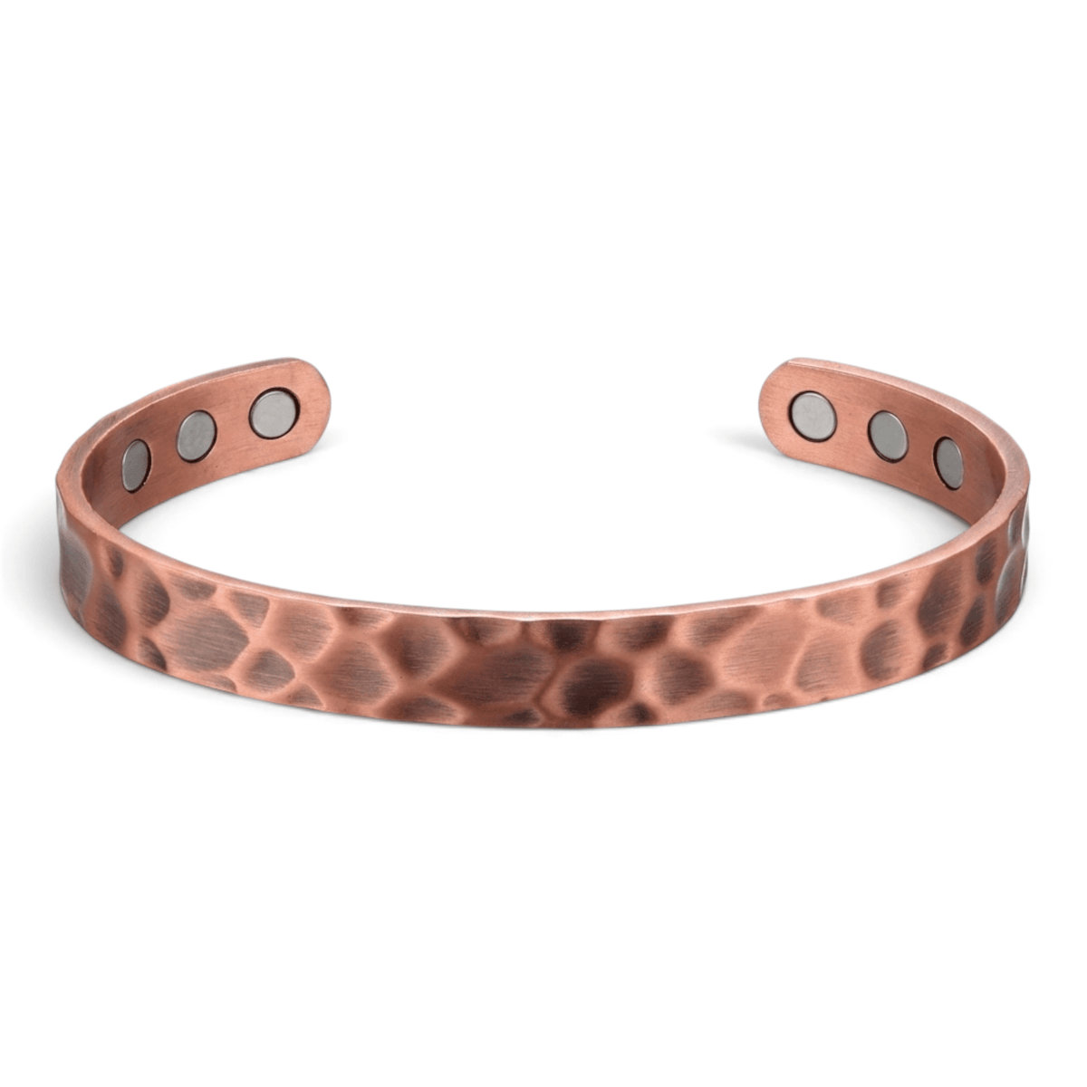 Bio Magnetic Antique Hammered Pure Copper Bracelet - Karoo Earth