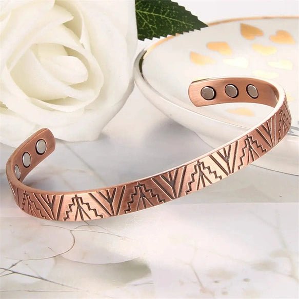 Bio Magnetic Aztec Pure Copper Bracelet - Karoo Earth