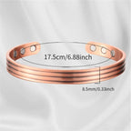 Bio Magnetic Banded Pure Copper Bracelet - Karoo Earth
