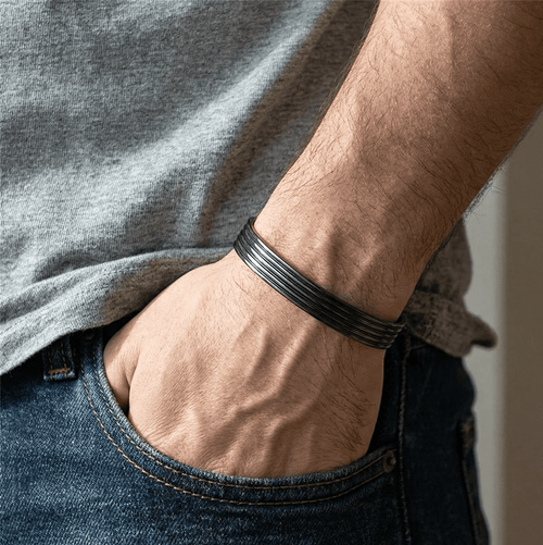 Bio Magnetic Black Electroplated Copper Bracelet - Karoo Earth