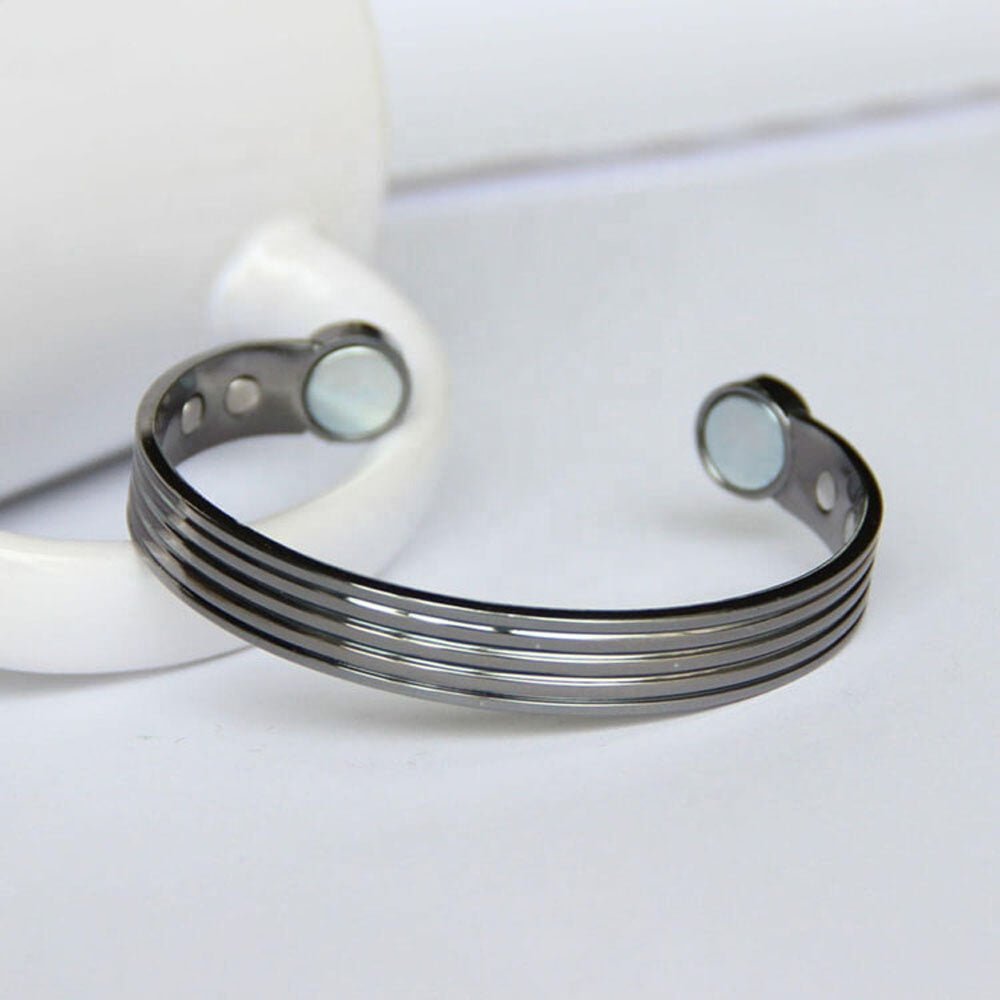 Bio Magnetic Black Plated Copper Therapy Bracelet - Karoo Earth