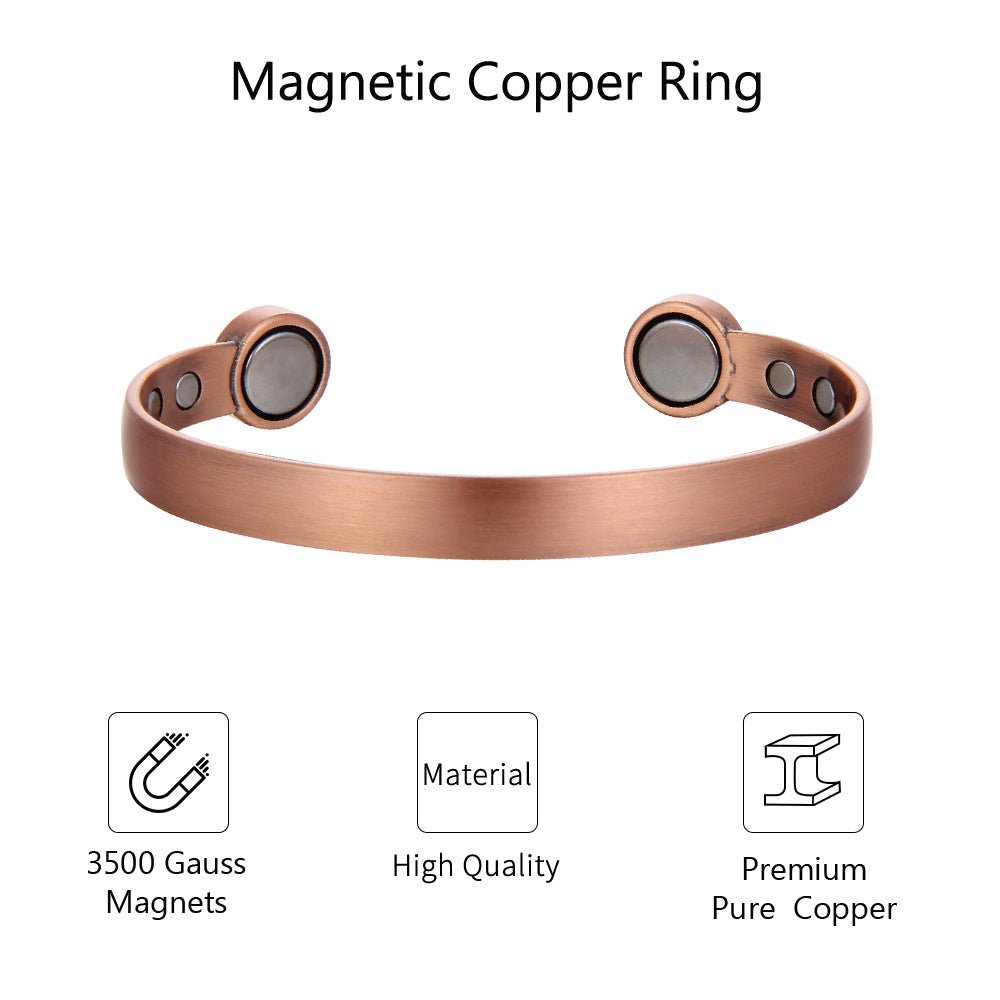 Bio Magnetic Brushed Copper Therapy Bracelet - Karoo Earth