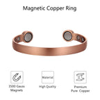 Bio Magnetic Brushed Copper Therapy Bracelet - Karoo Earth
