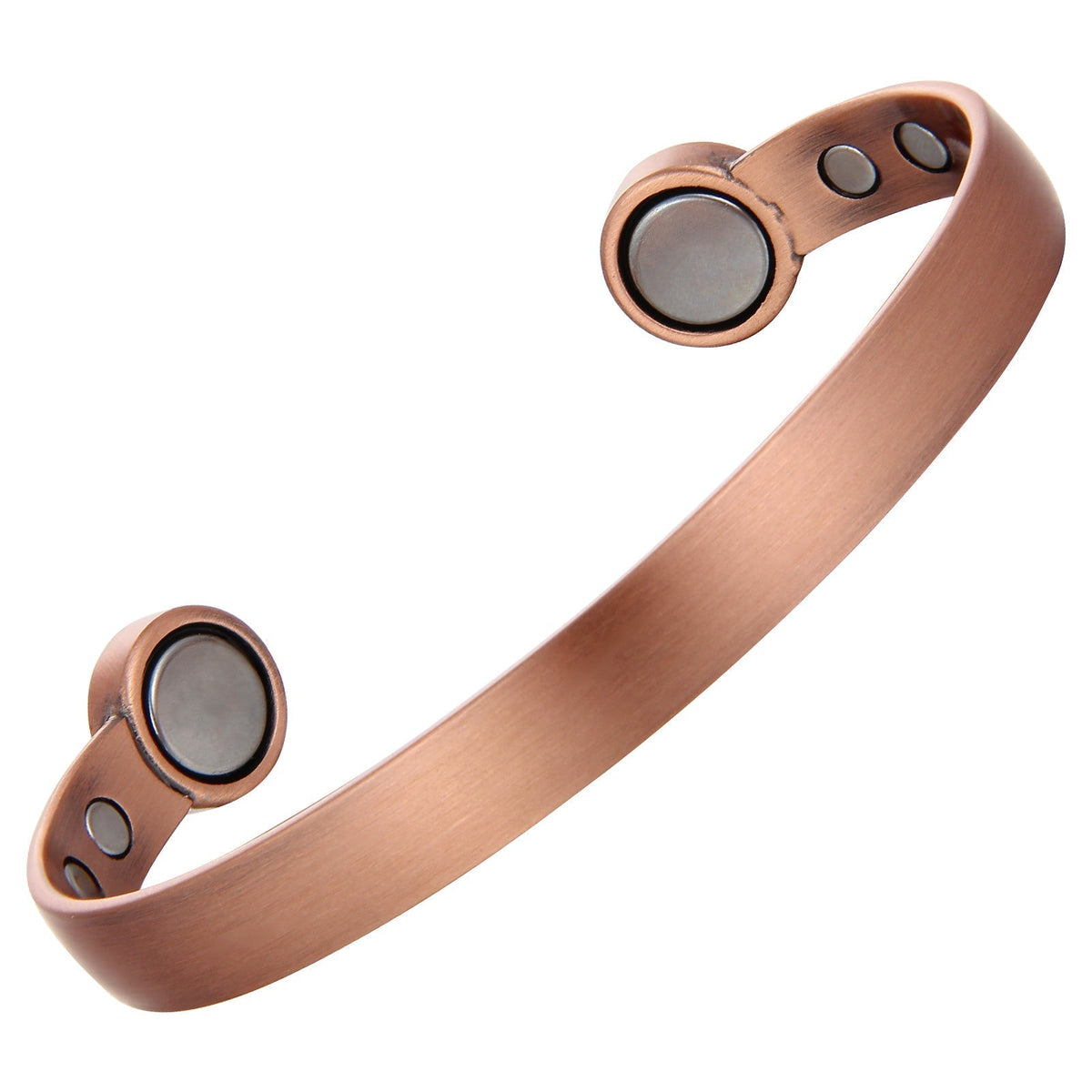 Bio Magnetic Brushed Pure Copper Bracelet - Karoo Earth
