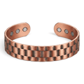 Bio Magnetic Checkered Pure Copper Bracelet - Karoo Earth
