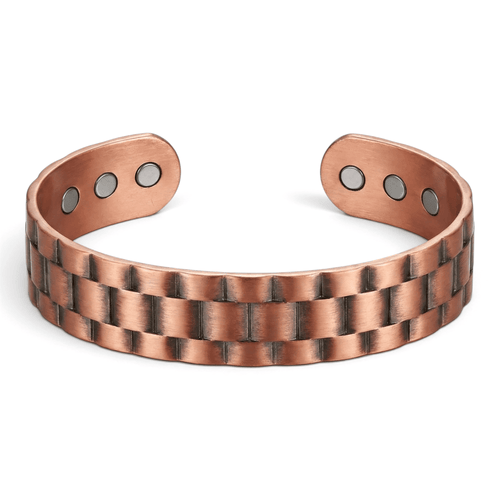 Bio Magnetic Checkered Pure Copper Bracelet - Karoo Earth
