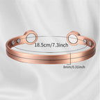 Bio Magnetic Copper Therapy Bangle with 6 Ultra Strength Magnets - Karoo Earth