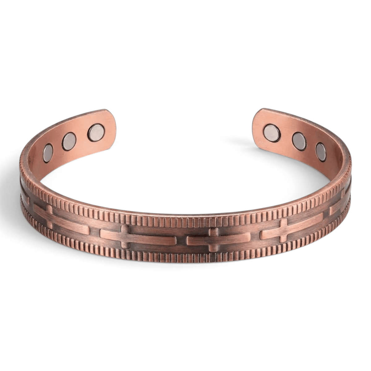 Bio Magnetic Cross Pure Copper Bracelet - Karoo Earth