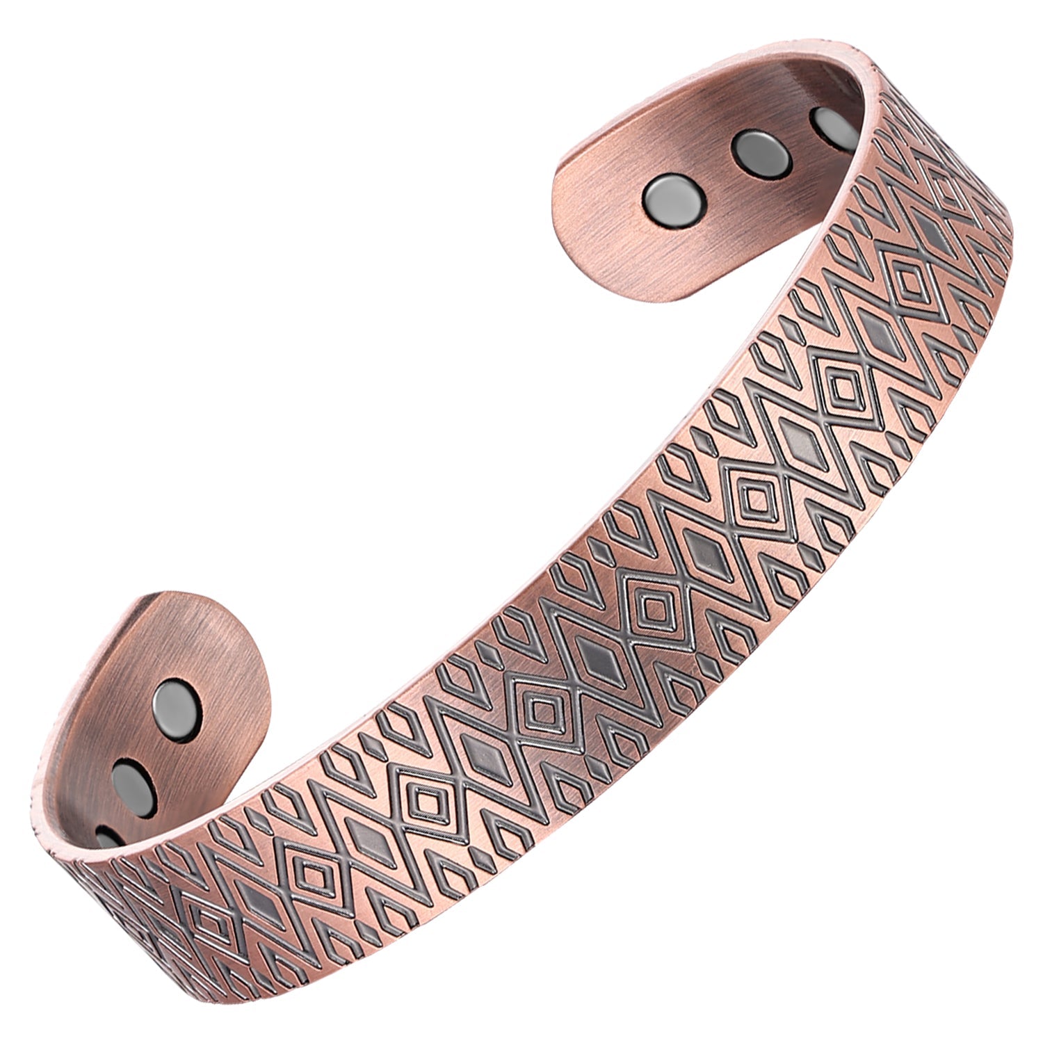 Bio Magnetic Diamond Pure Copper Bracelet - Karoo Earth