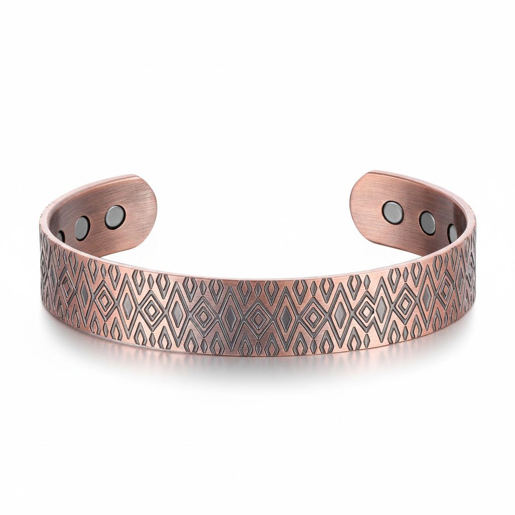 Bio Magnetic Diamond Pure Copper Bracelet - Karoo Earth