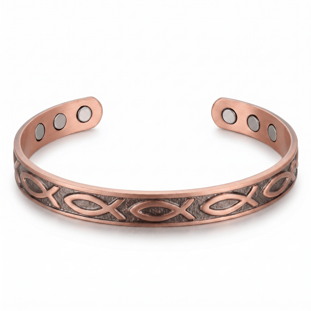 Bio Magnetic Fish Pure Copper Bracelet - Karoo Earth