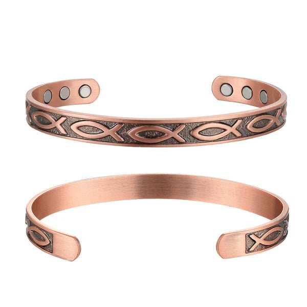 Bio Magnetic Fish Pure Copper Bracelet - Karoo Earth