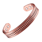 Bio Magnetic Geometric Track Pure Copper Bracelet - Karoo Earth